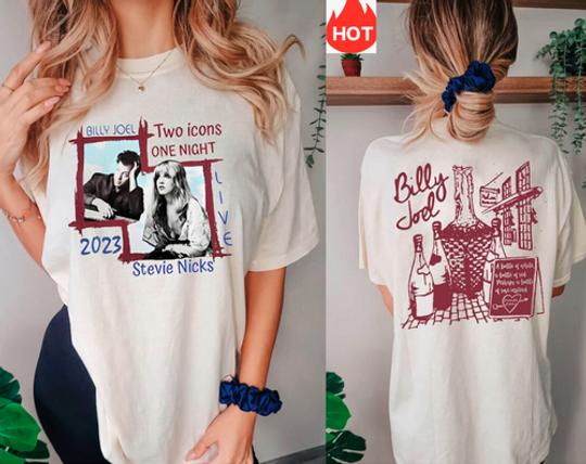 Billy Joel Stevie Nick Tour 2023 T-Shirt