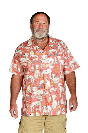 Pink Dalmatians Hawaiian Shirt