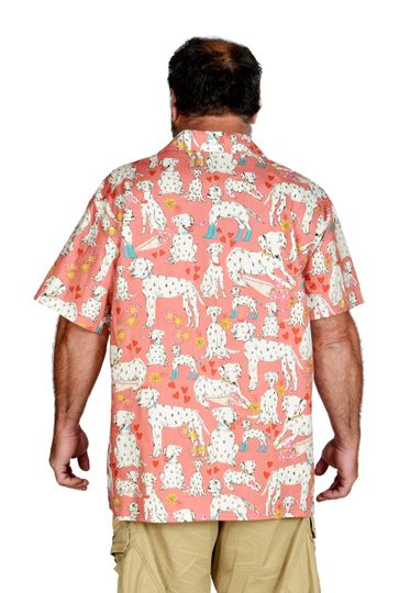 Pink Dalmatians Hawaiian Shirt