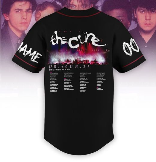 The Cure The Twilight Sad US Tour Baseball Jersey