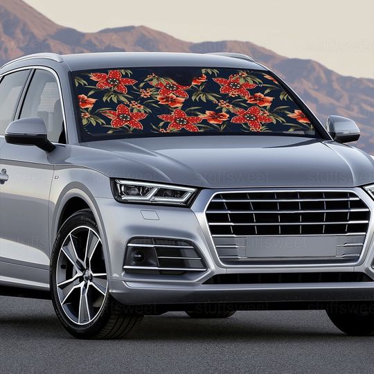 Stranger Car Sunshade, Stranger Car Windshield, Horror Car Windshield Cover