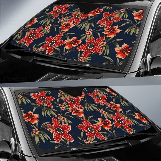 Stranger Car Sunshade, Stranger Car Windshield, Horror Car Windshield Cover