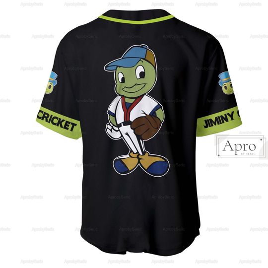 Personalized Jiminy Cricket Jersey Pinocchio Baseball Jersey