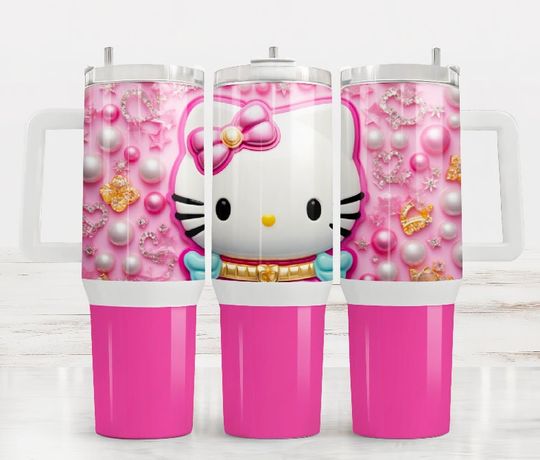 Hello Kitty Tumbler, Hello Kitty Tumbler 40 oz with Handle