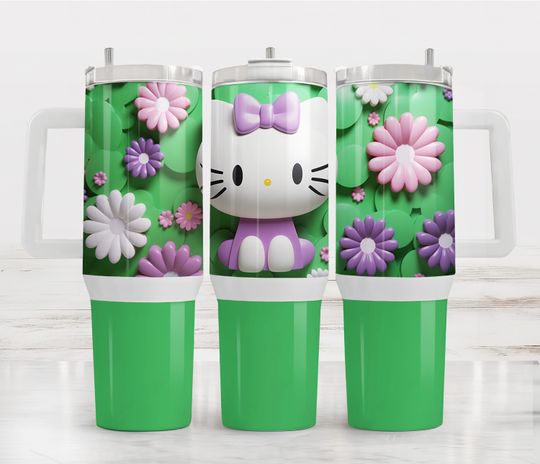 Hello Kitty Tumbler, Hello Kitty Tumbler 40 oz with Handle