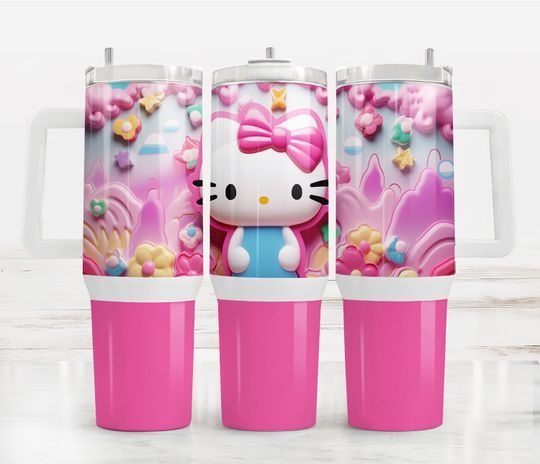 Hello Kitty Tumbler, Hello Kitty Tumbler 40 oz with Handle