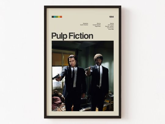 Pulp Fiction Poster Print No: 3, Movie Poster