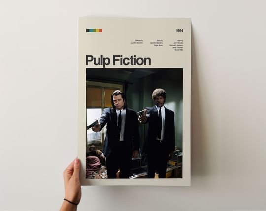 Pulp Fiction Poster Print No: 3, Movie Poster