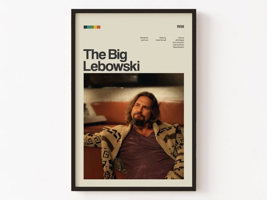 The Big Lebowski Poster Print, Movie Poster