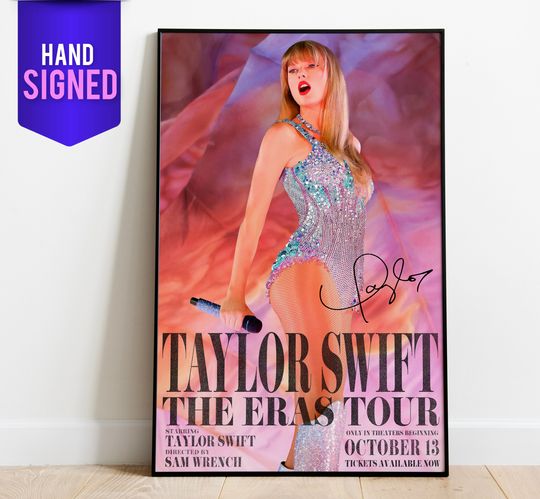 Taylorr Autographed Poster - Eras Tour - Hand Signed