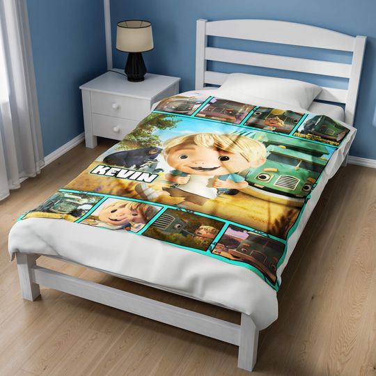 Personalized Trash Truck Blanket, Trash Truck Fleece Blanket