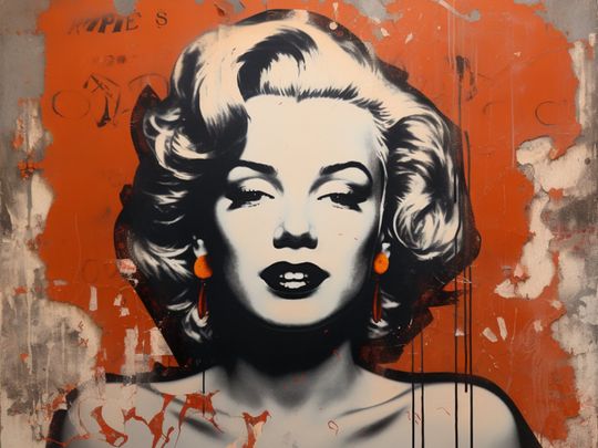 Marilyn Monroe Pop Art Poster, Fashion Print