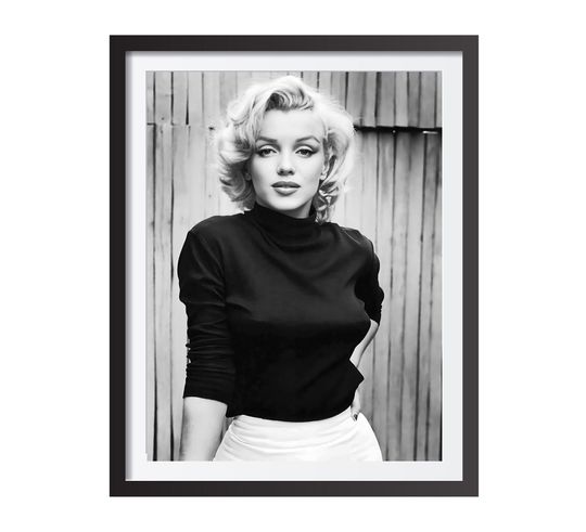 Marilyn Monroe Poster, Black and White Marilyn Monroe Print