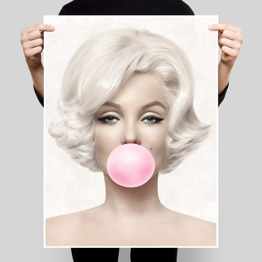 Marilyn Monroe Poster, Vintage Photography