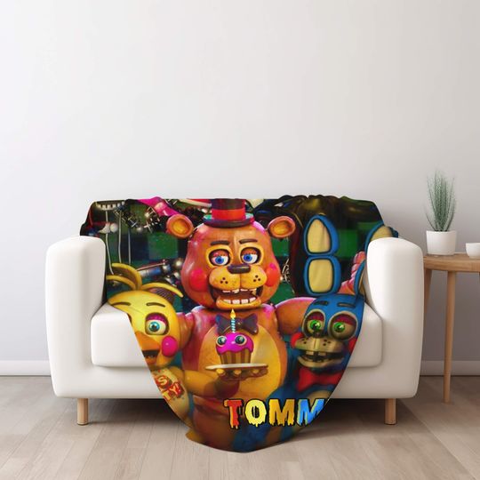 Customized Five Nights at Freddy's Velvet Blanket