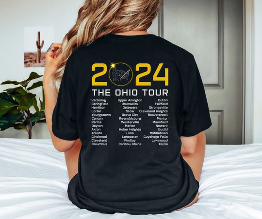 OHIO Total Solar Eclipse shirt, April 8th 2024, Totality Spring 2024 Shirt