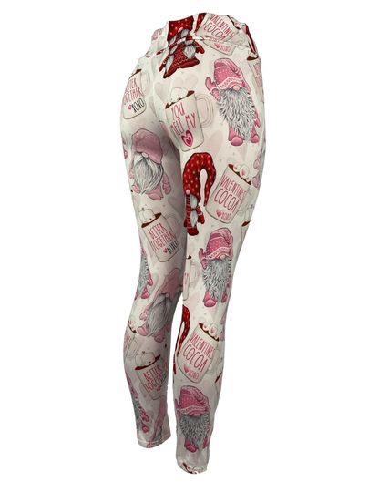 Gnomes & Cocoa For Valentines Leggings