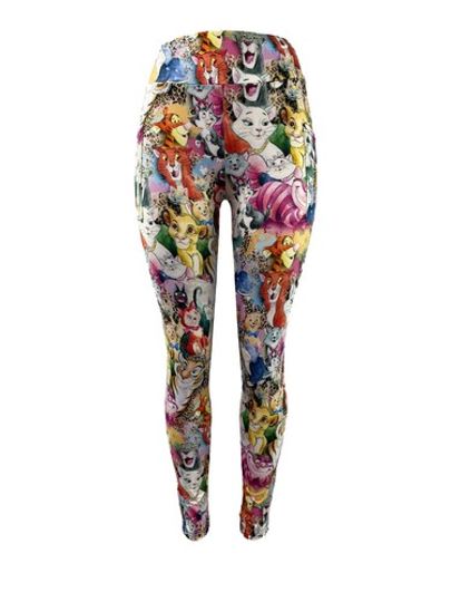 All The Disney Cats Leggings