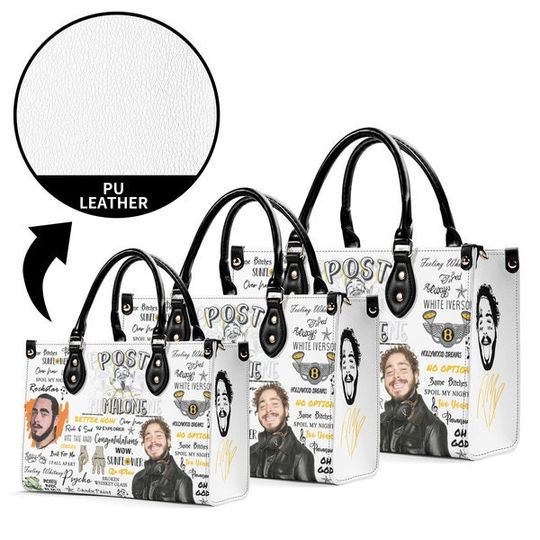 Post Malone Leather Bag, Post Malone Handbag