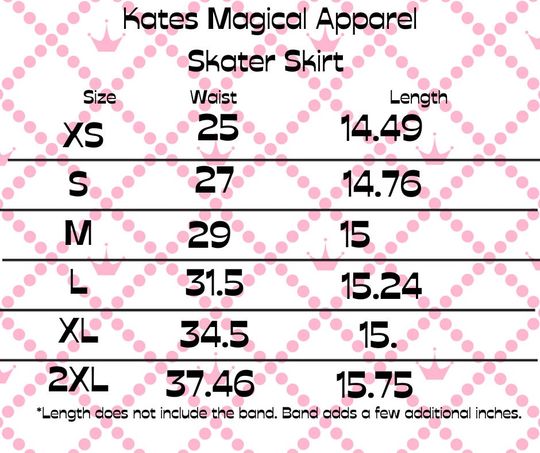 Tinkerbell Patchwork Women's Skater Skirt (AOP)