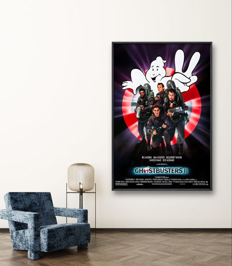 Ghostbusters Print, Ghostbusters Poster, 1989 American Poster