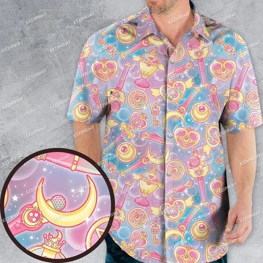 MAGICAL GIRLS SAILOR MOON HAWAIIAN SHIRT