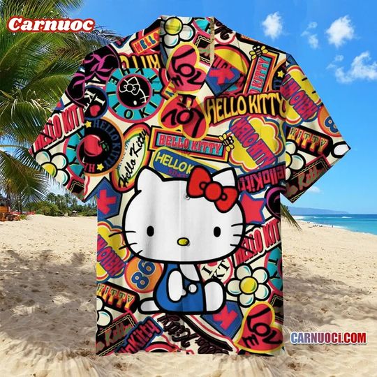 Hello Kitty Hawaiian Shirt, Gift For Men and Women