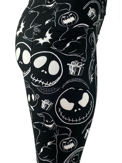 Jack Skellington Oogie Boogie Zero Sally Lock Shock & More Leggings