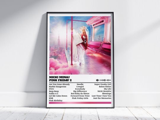 Nicki Minaj Poster, Queen Album Poster, Music Poster