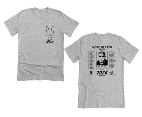 Bad Bunny 2024 Most Wanted Tour Tshirt
