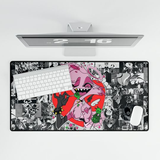 Angel Hazbin Hotel Desk Mat, Hazbin Hotel Decor