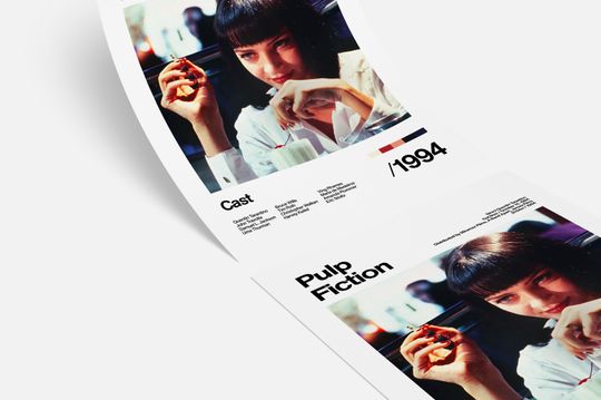 Pulp Fiction - 1994 - Uma Thurman - Movie Poster