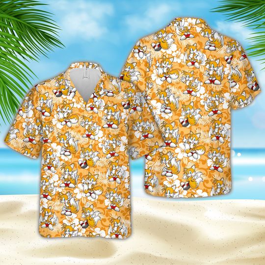 Sonic the Hedgehogg Summer Vacation Hawaiian Shirt