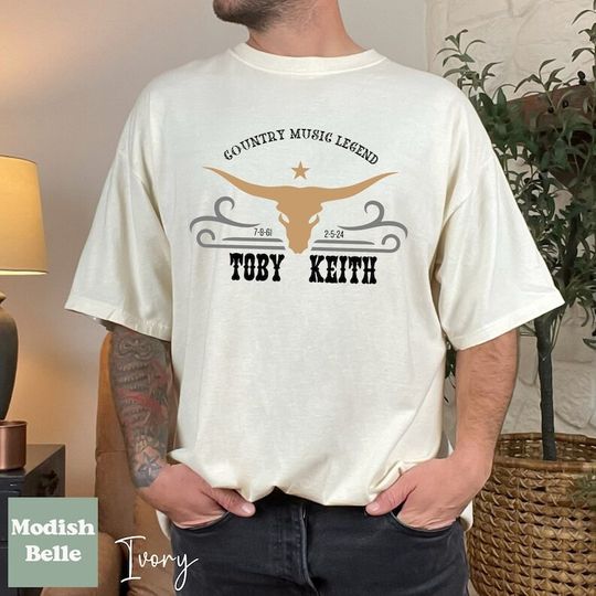 Legend Toby Keith 1961-2024 Signature Tshirt