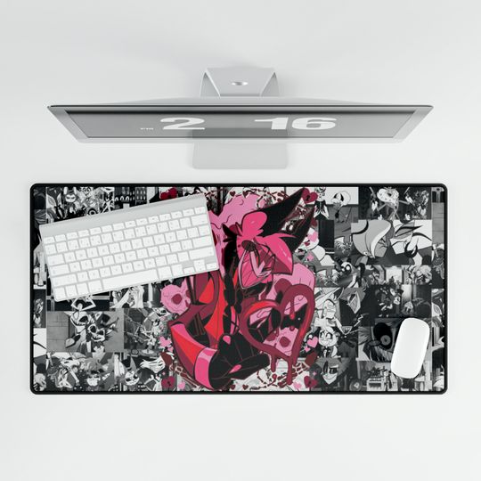 Alastor Hazbin Hotel Desk Mat, Hazbin Hotel Decor