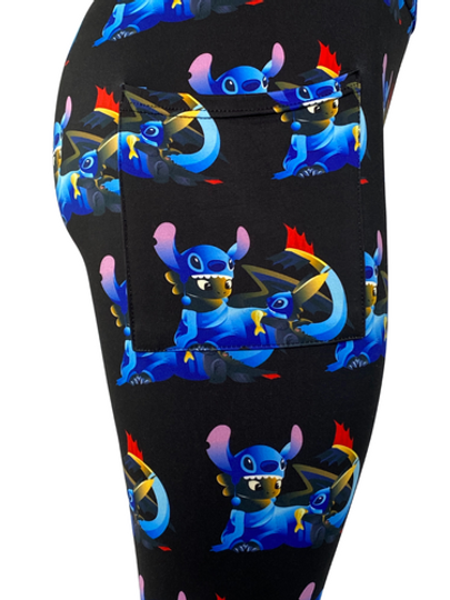 Stitch & Toothless Mashup LEGGINGS