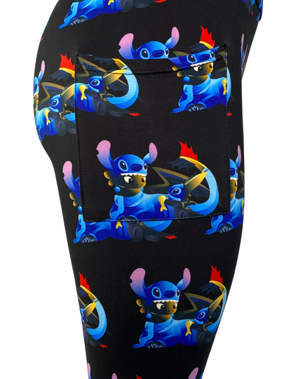 Stitch & Toothless Mashup LEGGINGS