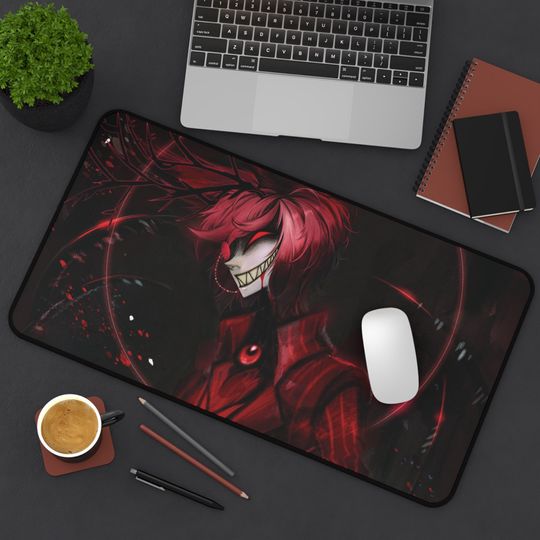 Alastor Hazbin Hotel Desk Mat, Hazbin Hotel Decor
