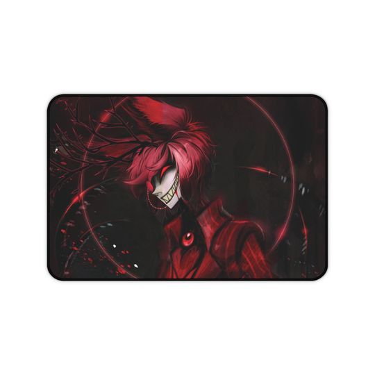 Alastor Hazbin Hotel Desk Mat, Hazbin Hotel Decor