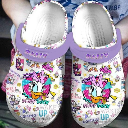 Coming And Wake Up Glancing Daisy Duck Mother's Day Unisex Classic Clogs