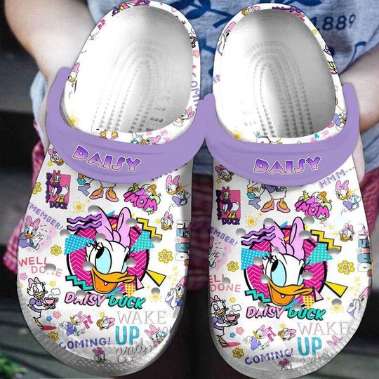 Coming And Wake Up Glancing Daisy Duck Mother's Day Unisex Classic Clogs
