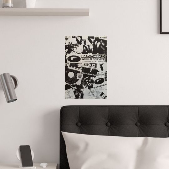 Radiohead Vintage Concert Music Poster