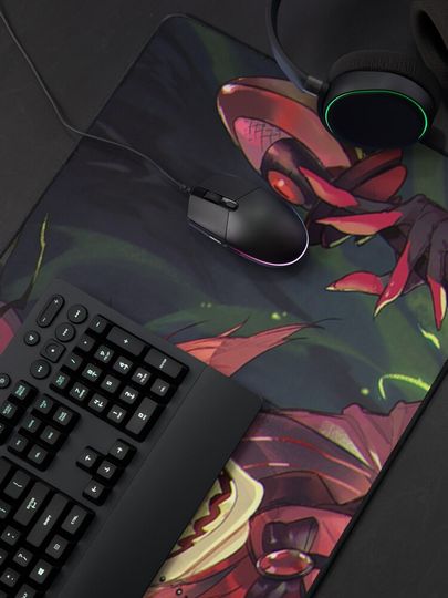 Alastor Hazbin Hotel Desk Mat, Hazbin Hotel Decor