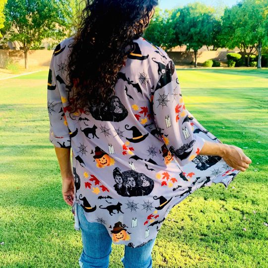 Hocus Pocus Chiffon Kimono | Hocus Pocus Kimono | Disney Halloween Kimono