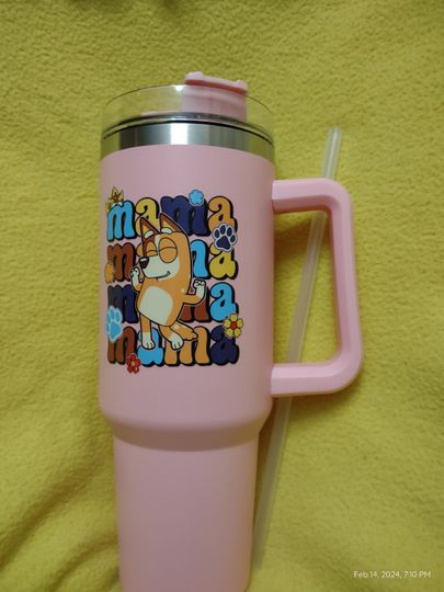 BlueyDad mama chilli heeler tumbler