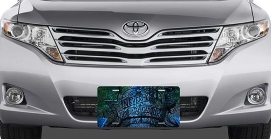 Wednesday Addams Nevermore Gate License Plate