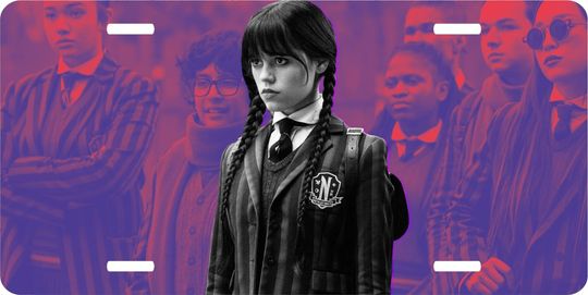 Wednesday Addams Solo License Plate