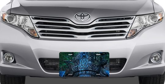 Wednesday Addams Nevermore Gate License Plate