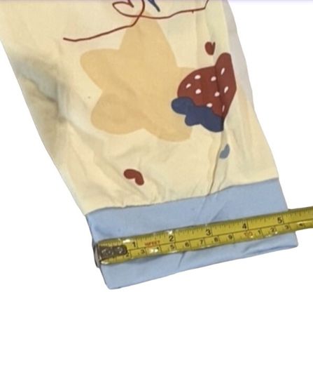 Cartoon Strawberry & Star Print Pajama Set