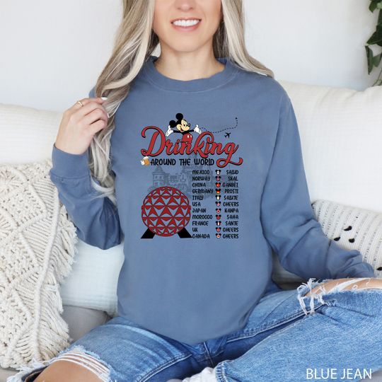 Epcot Drinking Around The World Shirt, Epcot Drink Shirt, Epcot Shirt